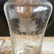 Load image into Gallery viewer, Vintage Etched Glass Decanter with Stopper
