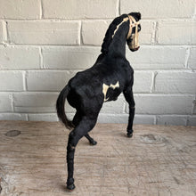 Load image into Gallery viewer, Antique Victorian Taxidermy-Style Horse Figure with Original Harness
