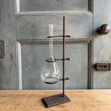 Load image into Gallery viewer, Antique Iron Lab Stand with Volumetric Flask
