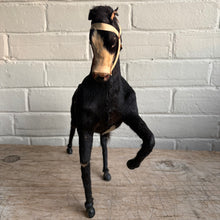 Load image into Gallery viewer, Rare Antique Victorian Taxidermy-Style Horse Figure with Real Fur
