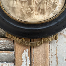 Load image into Gallery viewer, Antique French Station of the Cross Plaque — “Jésus Meurt Sur la Croix,” Signed A. Pilla, c. 1880
