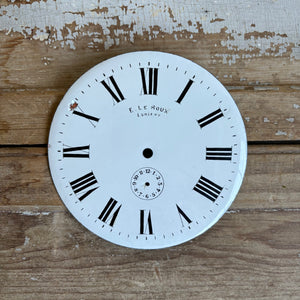 Antique French Porcelain Clock Face Fragment c1880