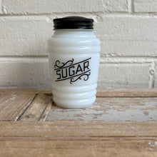 Load image into Gallery viewer, Vintage Milk Glass Beehive Range Shaker Set/4 c1940
