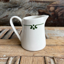 Load image into Gallery viewer, Vintage Green Scroll Creamer
