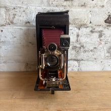 Load image into Gallery viewer, Rare Canadian Kodak Folding Camera c. 1905 Red Bellows - Bausch &amp; Lomb Lens
