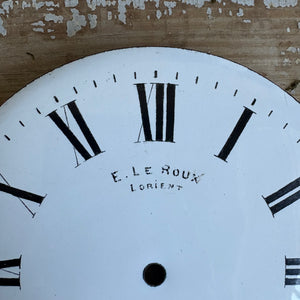 Antique French Porcelain Clock Face Fragment c1880