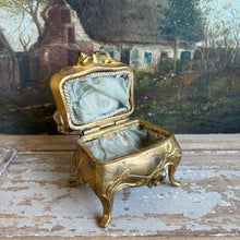 Load image into Gallery viewer, Antique French Art Nouveau Ormolu Jewelry Casket c1890
