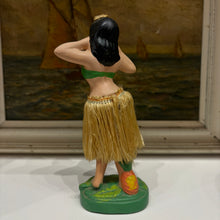 Load image into Gallery viewer, Vintage Hawaiian Hula Girl Nodder with Silk Skirt – c.1940

