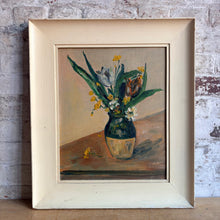 Load image into Gallery viewer, Vintage Tulip Still Life Oil Painting - Original Floral on Canvas Board
