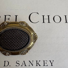 Load image into Gallery viewer, Victorian Gold-Filled Hairwork Mourning Brooch (c. 1870–1890)
