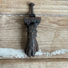 Load image into Gallery viewer, Antique Hand of Fatima Door Knocker - Portugal
