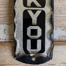 Load image into Gallery viewer, Antique Reverse Glass Thank You Sign
