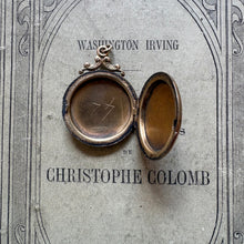 Load image into Gallery viewer, Antique Victorian Gold Filled Engraved Round Locket c1890
