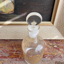 Load image into Gallery viewer, Antique French Perfume Bottle with Gold Gilt Design c1920
