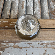 Load image into Gallery viewer, Antique Victorian Cut Crystal Inkwell with Brass Hinged Lid
