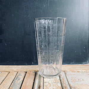Antique Maltby’s Cocoanut Measuring Glass c1900