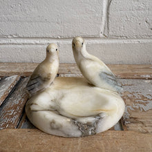 Load image into Gallery viewer, Vintage Italian Alabaster Lovebirds Ashtray
