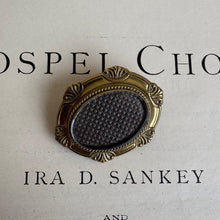 Load image into Gallery viewer, Victorian Gold-Filled Hairwork Mourning Brooch (c. 1870–1890)
