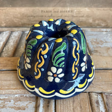 Load image into Gallery viewer, Vintage Hand-Painted Ceramic Kougelhopf Mold (Alsatian Bundt Mold)
