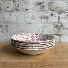 Load image into Gallery viewer, Vintage Churchill Bramble Pink Soup Bowl 7-3/4" - Strawberry Pattern - England
