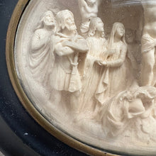 Load image into Gallery viewer, Antique French Station of the Cross Plaque — “Jésus Meurt Sur la Croix,” Signed A. Pilla, c. 1880
