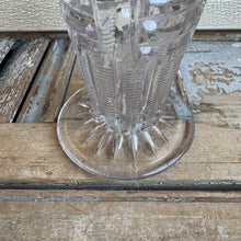 Load image into Gallery viewer, Vintage Pressed Glass Bud Vase - Art Deco Style
