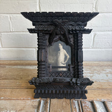 Load image into Gallery viewer, Antique Tramp Art Temple Frame - c.1910
