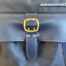 Load image into Gallery viewer, Vintage Navy Air Canada Shoulder Travel Bag
