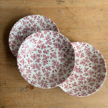 Load image into Gallery viewer, Vintage Churchill Bramble Pink Soup Bowl 7-3/4" - Strawberry Pattern - England
