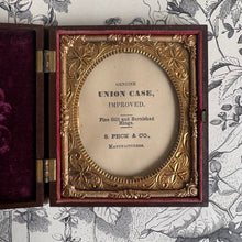 Load image into Gallery viewer, 19thC. Antique Union Case - Hummingbirds &amp; Fuchsia by S. Peck - 1/9 Plate New Old Stock
