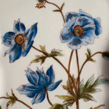 Load image into Gallery viewer, Antique Haviland Limoges Blue Anemone Tray - Poppy Toast Plate c.1890
