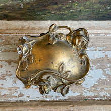 Load image into Gallery viewer, Antique French Art Nouveau Ormolu Jewelry Casket c1890
