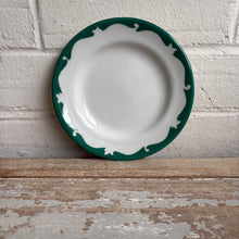 Load image into Gallery viewer, Vintage Green and White Restaurant-ware Dishes
