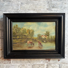 Load image into Gallery viewer, Antique Quebec Pastoral Oil Painting c1910
