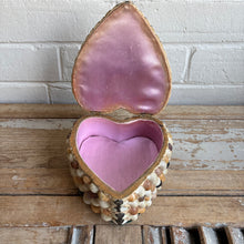 Load image into Gallery viewer, Vintage Sailor’s Valentine Style Shell Heart Box
