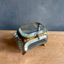 Load image into Gallery viewer, Antique French Bevelled Glass Bijoux Casket c1900
