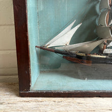 Load image into Gallery viewer, Antique Folk Art Ship Diorama c1930

