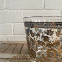 Load image into Gallery viewer, Vintage MCM Gilt Floral Ice Bucket
