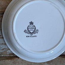 Load image into Gallery viewer, WWI Era English Ironstone Cereal/Soup Bowls “For Home and Country” – Bishop &amp; Stonier, England c.1914–1918
