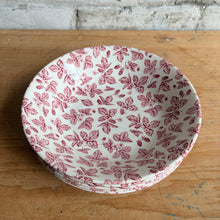 Load image into Gallery viewer, Vintage Churchill Bramble Pink Soup Bowl 7-3/4" - Strawberry Pattern - England
