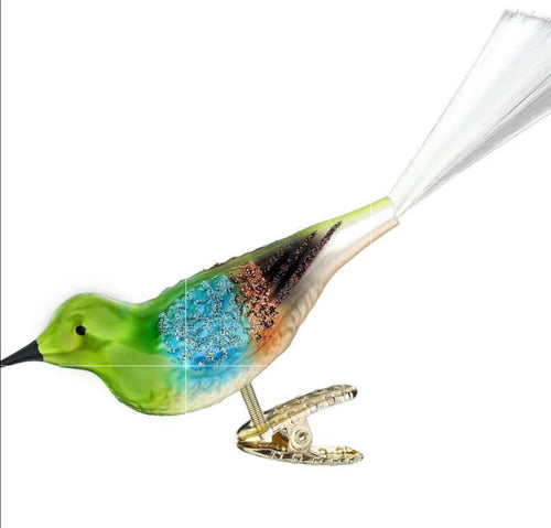 Multi Coloured Finch Bird Ornament