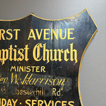 Load image into Gallery viewer, Original Early 1900s Toronto Church Sign from Riverdale
