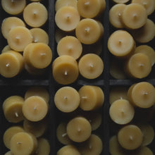 Load image into Gallery viewer, Hand-Poured Beeswax Tea Lights (Pack of 12)
