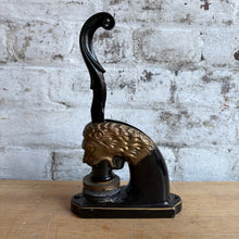 Load image into Gallery viewer, Antique Victorian Cast Iron Lion Head Embossing Seal Press c. 1890
