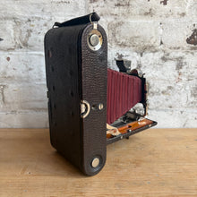 Load image into Gallery viewer, Rare Canadian Kodak Folding Camera c. 1905 Red Bellows - Bausch &amp; Lomb Lens
