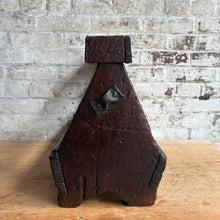 Load image into Gallery viewer, Antique Primitive A-Frame Tool Tote - 19th Century Rustic Wooden Caddy
