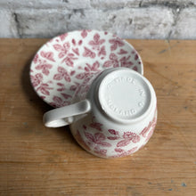 Load image into Gallery viewer, Vintage Churchill England Bramble Cranberry Teacup &amp; Saucer
