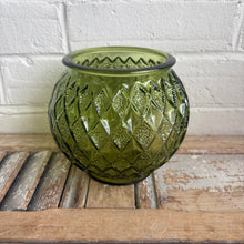 Load image into Gallery viewer, Vintage Green Glass Vase
