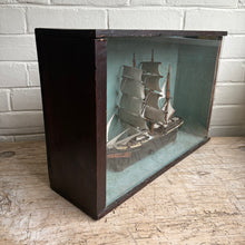 Load image into Gallery viewer, Antique Folk Art Ship Diorama c1930
