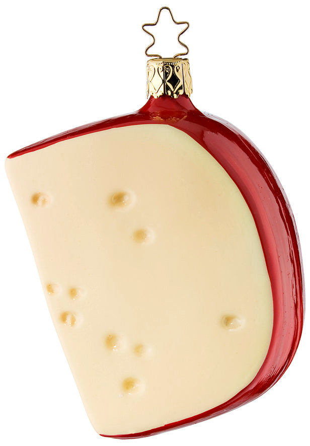 Gouda Slice Glass Ornament by Inge Glas in Germany